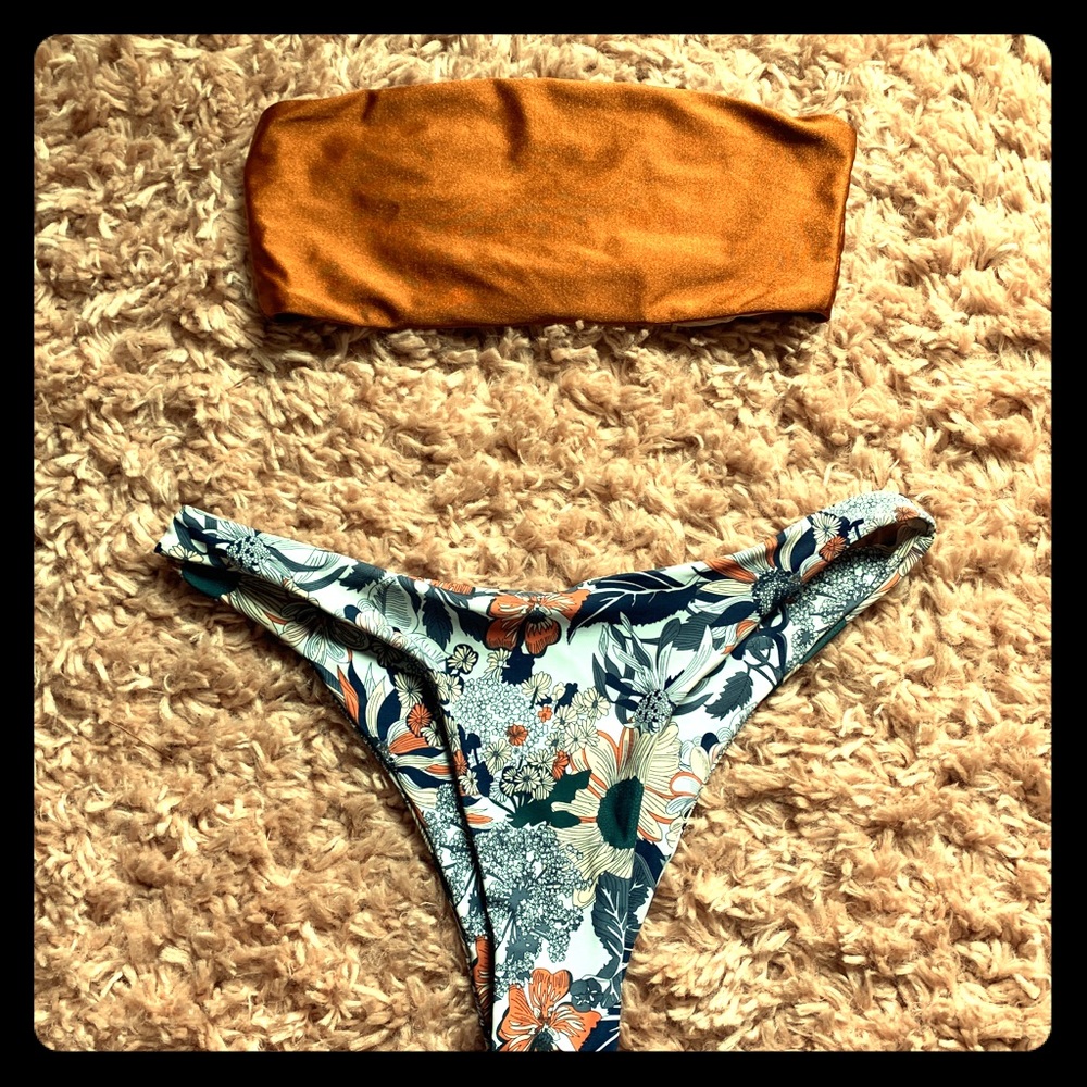 New 👙 Bronze Bandeau Bikini Top